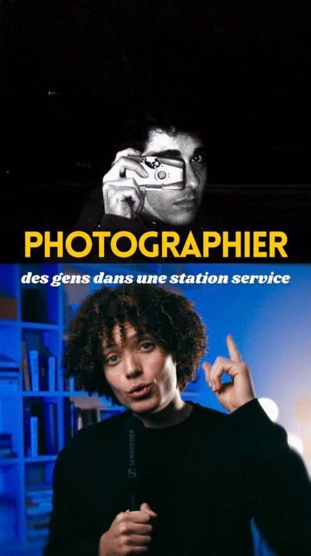 Reel Instagram : Photographier des gens dans une station service